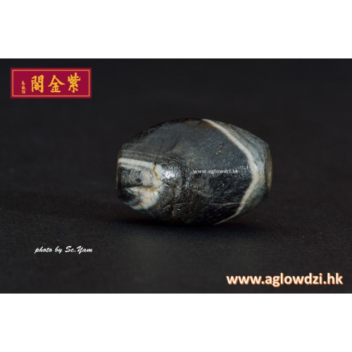 序號：1453  虎牙水紋老瑪瑙珠