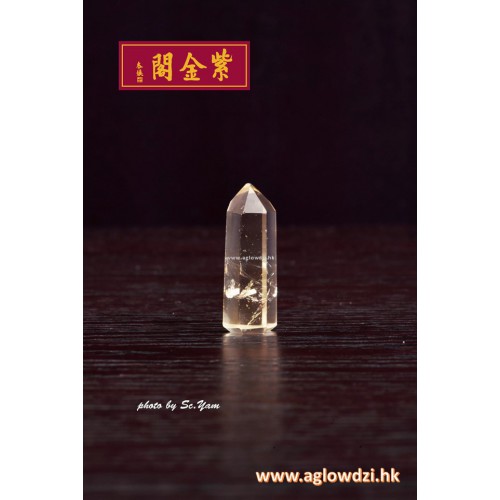 序號：1448  天然黃晶柱  