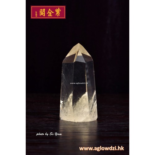 序號：1487  天然黃晶水晶柱  