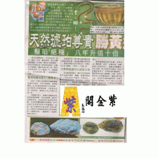 藍琥珀專訪 – 香港 東方日報 財經版 -1
